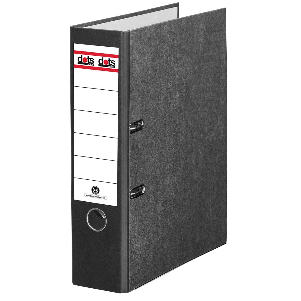 21001063-jpg Ordner Classic Rückenbreit 8,0 mm schwarz – Bild 1