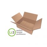 WP-Faltkarton 1-wellig 300x300x150 mm braun Fefco 0201 Qual. 1.02b N2 – Bild 2