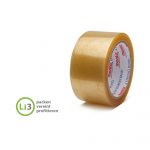 PVC Packband monta 283 50 mm x 66 lfm. transparent 52 my Naturkautschuk leise – Bild 3