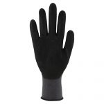 Asatex eFlex E091 Feinstrickhandschuhe grau schwarz Größe 8 – Bild 2