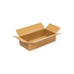 WP-Faltkarton 1-wellig 400 x 200 x 100 mm braun Fefco 0201 Qual. 1.03B