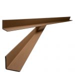Kantenschutzleiste aus Vollpappe, 1200 x 60 x 60 mm, Stärke: 5 mm braun