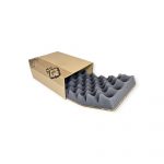 Quickbox Basic QB2 braun 200 x 125 x 50 mm mit PUR-Noppenschaumstoff – Bild 2