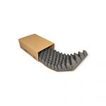 Quickbox Basic QB3 braun 210 x 140 x 65 mm mit PUR-Noppenschaumstoff – Bild 2