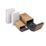 Quickbox Basic QB4 braun 250 x 140 x 80 mm mit PUR-Noppenschaumstoff – Bild 5