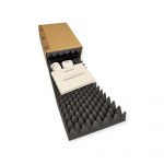 Quickbox Basic QB5 braun 300 x 200 x 100 mm mit PUR-Noppenschaumstoff