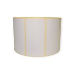 Thermoetiketten 60 x 30 mm weiß rechteckig permanent 1500 Etiketten auf Rolle – Bild 4